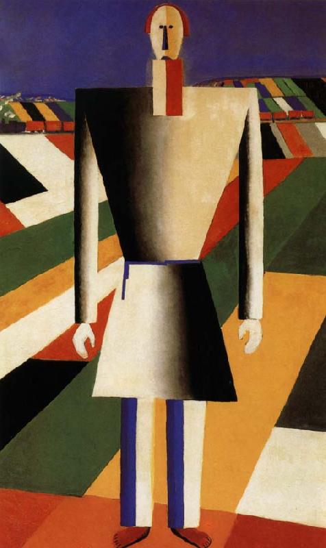 Kasimir Malevich A Peasant at the farm